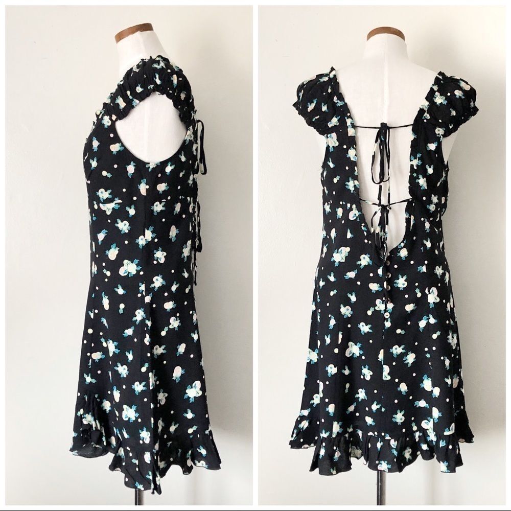 Free People Like A Lady Scoop Neck Mini dress LG - Picture 5 of 8